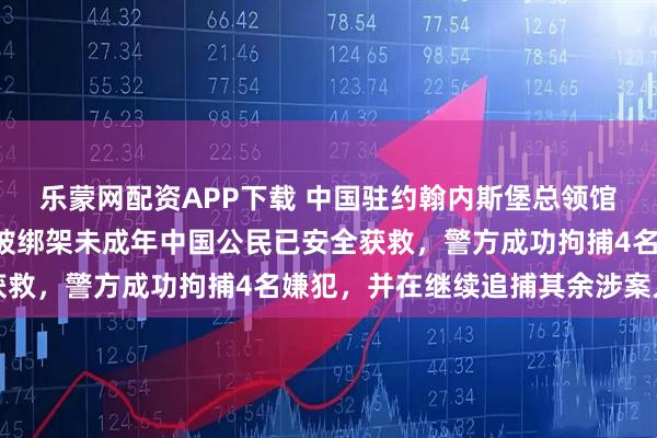 乐蒙网配资APP下载 中国驻约翰内斯堡总领馆：3月初在索维托地区被绑架未成年中国公民已安全获救，警方成功拘捕4名嫌犯，并在继续追捕其余涉案人员
